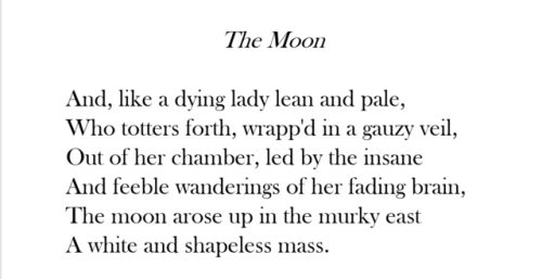 pocketsizedpoetry: The Moon by Percy Bysshe Shelley 