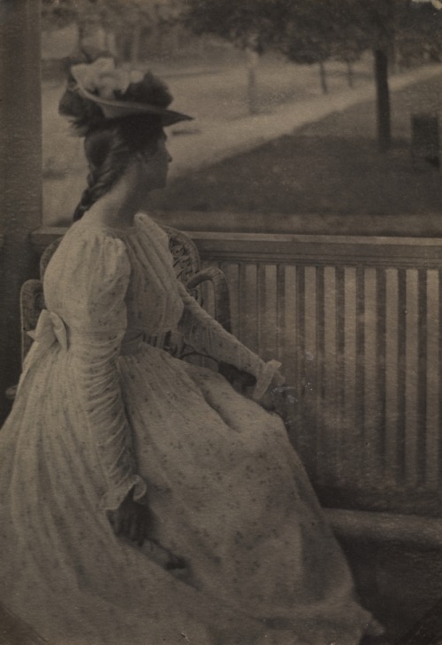 cma-photography-department:On the Porch (Julia Hall McCune), Clarence H. White, c. 1897, Cleveland M