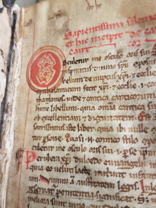 Ms. Codex 1329 -De Canticis canticorumThis manuscript is a 13th-century copy of Haimo’s 9th-ce
