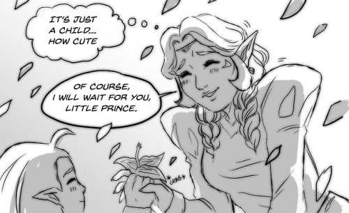 The first part of a mini comic (Lotura x Merupuri Crossover in the first panel)
