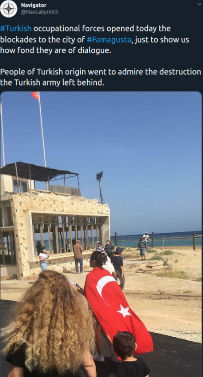 greek-mythologies: This is from Varosha today. The Turks (I refused to call them Turkish-Cypriots) w