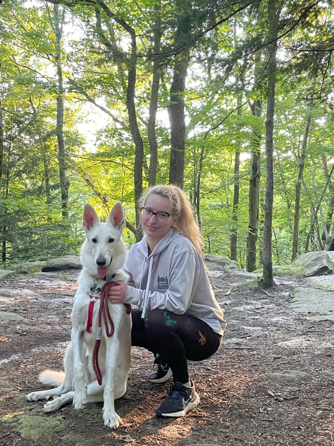 It was a beautiful summer evening for a date night hike with my girls, Astrid had