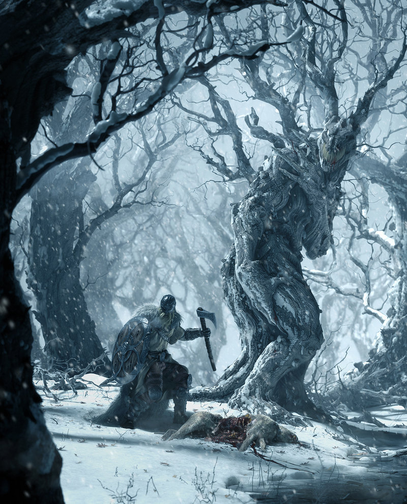rhubarbes:  ArtStation - Snow, by laurent pierlotMore concept art here.
