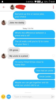 tinderventure:  To be fair, her profile said she liked dark humor…