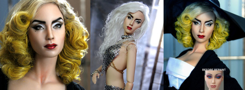 lolrenaynay:  ladamania:  Look at these amazing doll repaints by Noel Cruz, look at them!  Holy fuck. 