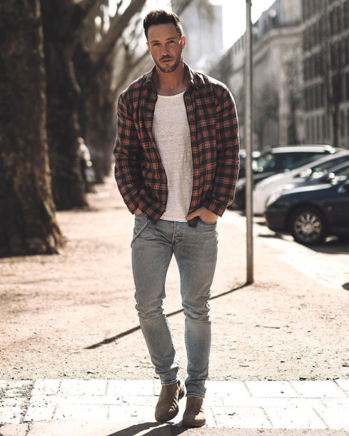 Shirt: The KooplesJeans: Levi’sShoes: SAINT LAURENT Follow fashionvanity for more style inspiration.
