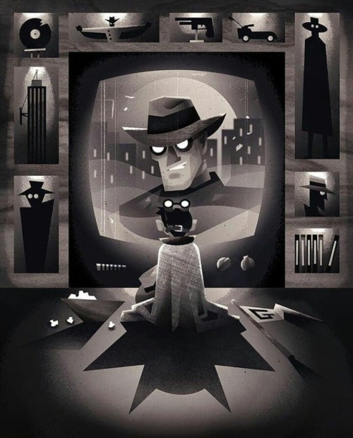 batmananimated: Great piece by Collin Daniel Schlicht. Kinda reminds me of The Incredibles. htt