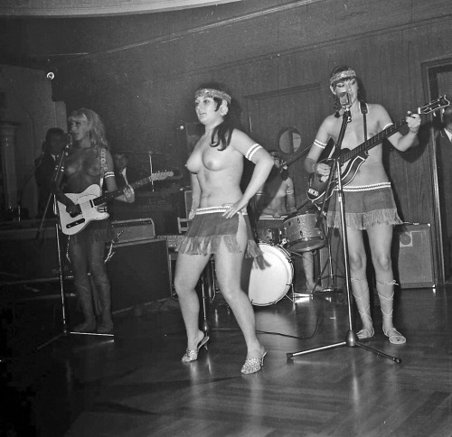 professorssite:The Ladybirds, a topless band from the ate 1960′s & early 70′s.  