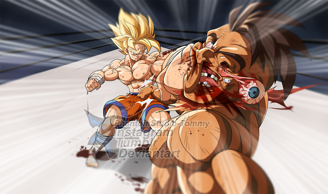 OUCH :O That gotta hurt! But I guess something like this happens when you challenge a Super Saiyajin to an MMA fight.This was a commission I received. Interested? Check out my Price List here!Wanna see more? Visit my DeviantArt or my Instagram for WIPs and Previews! #blood#brutal#dragonball#dragonballgt#fight#goku#gore#mma#punching#saiyajin#saiyan#supersaiyajin#supersaiyanjingoku#supersayan #super saiyan goku #violence#violent#viilenceandgore#dragonballz#martialarts#mixedmartialarts#pop punk#violencegore#violenceblood#dragonballsuper