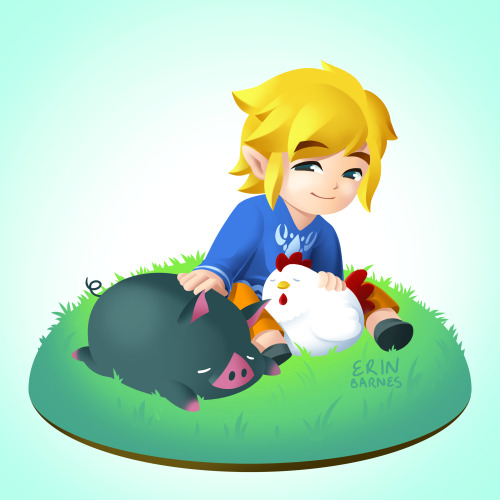 link and link (the pig)