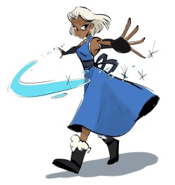 cheesecakes-by-lynx:Quick fusion of Korra, Lapis Lazuli, and Queen Elsa.