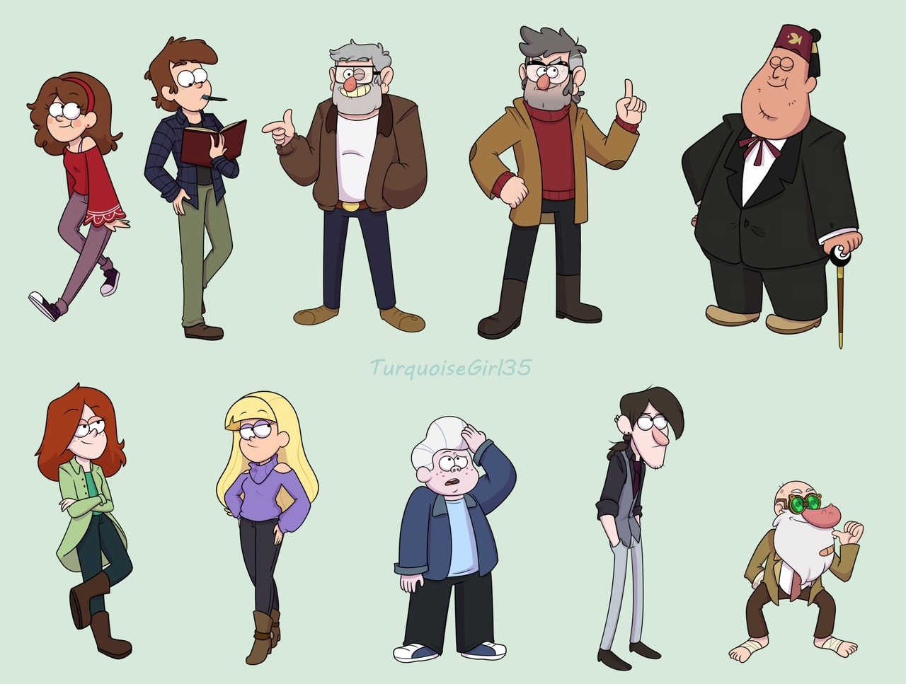turquoisegirl35: Gravity Falls (2018) I worked so hard on this, proud of myself 