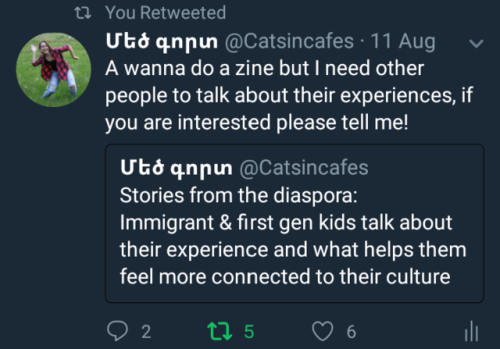 catsincafes:Hey guys! I really wanna make a zine focusing on the voices of young immigrant and first