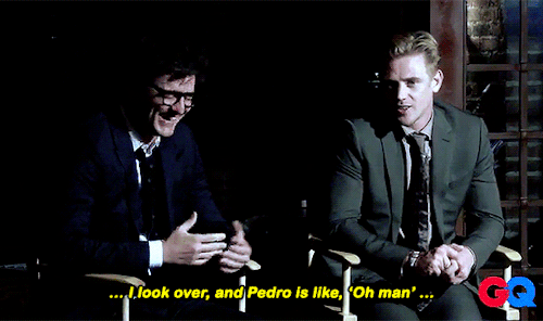 javier-pena:“Boyd got me a spa trip ‘cause he felt bad ‘cause he was mean to me on set.” - PEDRO PAS