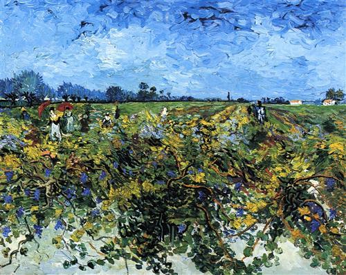 The Green Vinyard - Vincent van Gogh 1888Post-impressionismRijksmuseum Kröller - Múller 