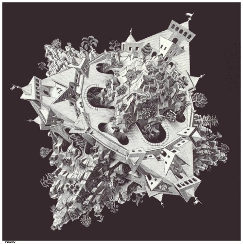 Double Planetoid, M.C. Escher, 1949Happy birthday to M.C. Escher, born on this date in 1898.