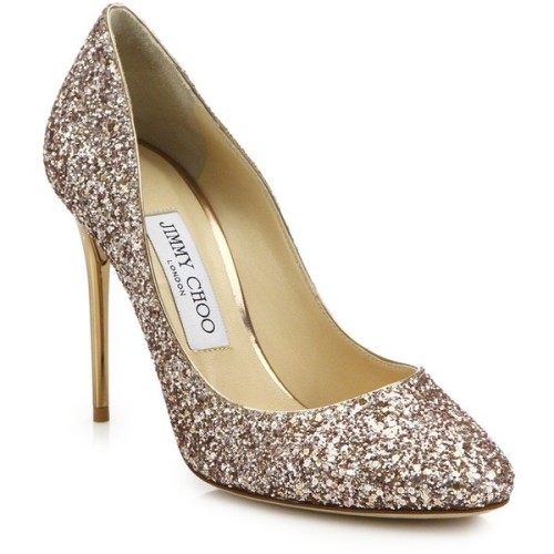 cannie-maple: Jimmy Choo Esme 100 Glittered Fabric Pumps ❤ liked on Polyvore (see more jimmy choo sh