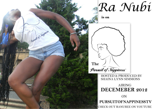 Premiering this THURSDAY 10pm Ra Nubi on Pursuit of Nappiness TV Via Youtbe. Tune in! Like us at fac