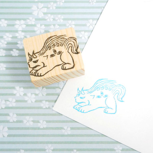 kiwowik:白澤の消しゴムはんこEraser stamp representing Hakutaku (Chinese monsters)販売中minne / Creema