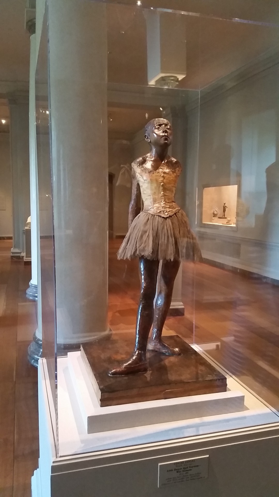 phantomonabudget:  Little Dancer, Aged Fourteen (1881, Edgar Degas)(pigmented beeswax,