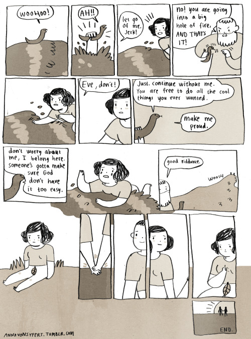 uglyfun:  annavonsyfert:  drama and snake-friendship. I was gonna make like a 2 page comic just for fun and then it ended up with 6 pages, woops  This is everything I’ve ever wanted in a comic. 