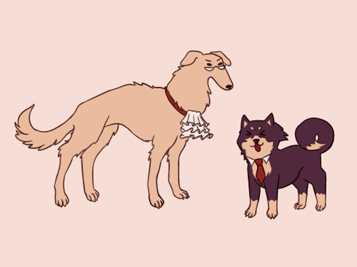 chawleedoodle: collaborated with @starsshinedarkly77 to make these cute little narumitsu dog sticker