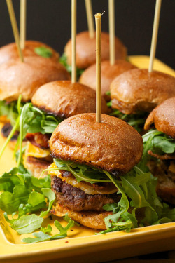 in-my-mouth:  Bacon Colby Jack Sliders 