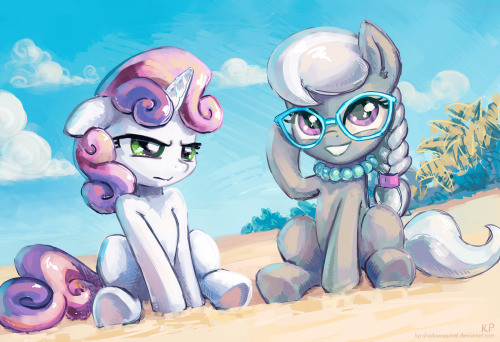 theponyartcollection:  Where are the apples? by *KP-ShadowSquirrel  ….*cough*Ishipit*cough* << >>