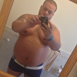 nrgcub:  #bigboy #tattoo #tattoos #gay #bear #gaybear #cub #tan #poolparty #skin I love my own skin!!!!! (at Arverne, NY)