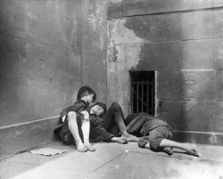 edoardojazzy: Homeless newboys sleep huddled