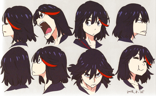 h0saki:Ryukodrawings by Kill la Kill character designer and chief animation director Sushio, feature