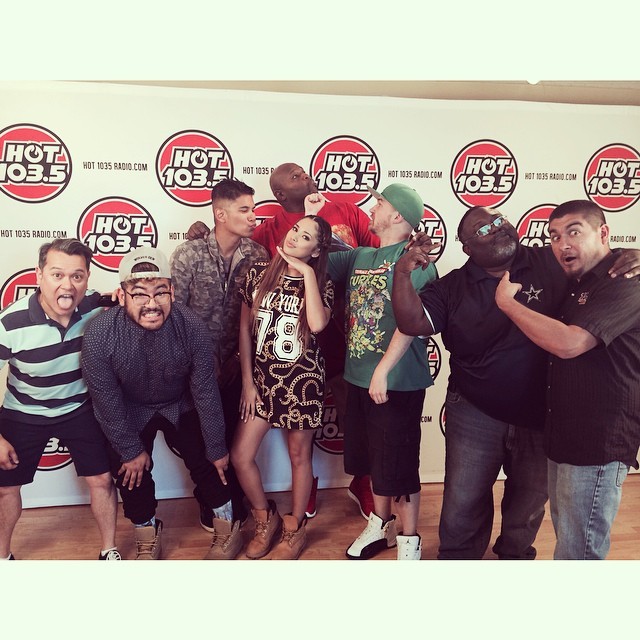 villegas-news:  jasminevillegas: Hanging out with the crew @hot_1035 @sugabearonair