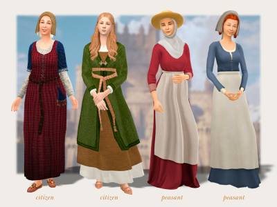 THE SIMLINE: Up until the 1300s clothing was relatively...
