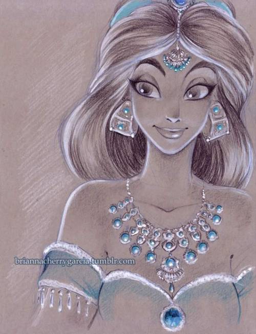 a-night-in-wonderland: Beautiful Disney Art from Brianna Garcia