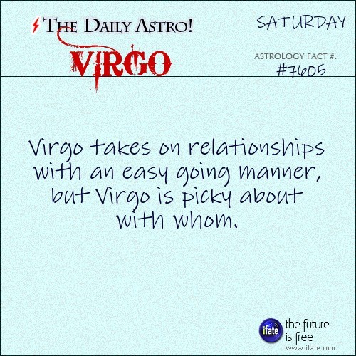 dailyastro:  Virgo 7605: Visit The Daily Astro for more Virgo facts.