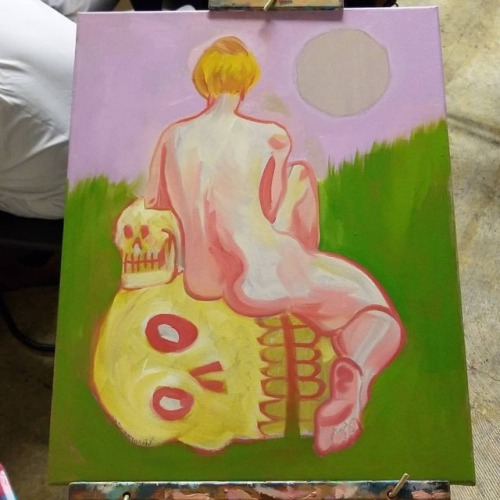 Paint night WIP  #painting #oils #oilpainting #oilpaintings #WIP #skull #nude  #artistsofinstagram #artistsontumblr https://www.instagram.com/p/BtezfuQlnvM/?utm_source=ig_tumblr_share&igshid=1b37an33zuc22