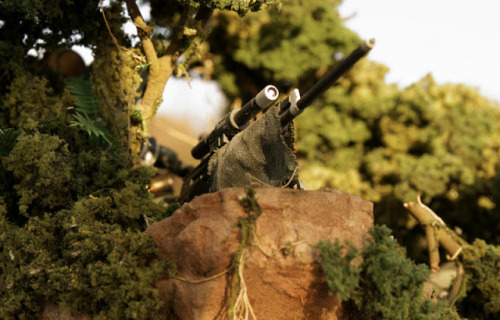 bloodymagnum:  Intermezzo ~gespannte Atmosphare~ AMS-129 Geara Zulu Diorama   Source 