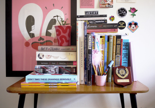 hattiestewart:  A peek at my shelf for The Pool’s Shelfie series 