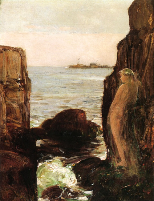 Nymph on a Rocky LedgeChilde Hassam, 1886