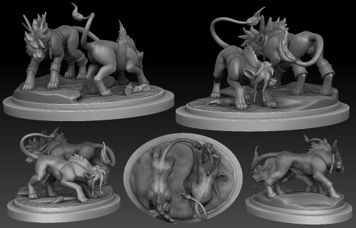 Red XIII - 495 years later - Statue WIP - by Onissarle Just wow <3