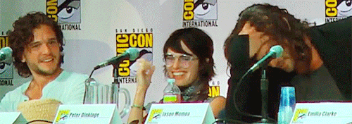 withfireandiice: That moment when Jason Momoa “Khal Drogo” lowkey threatens an unimpressed Kit Harin