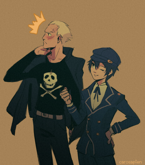 couch-bean:kanji’s lil’ crush on naoto melts my dang heart