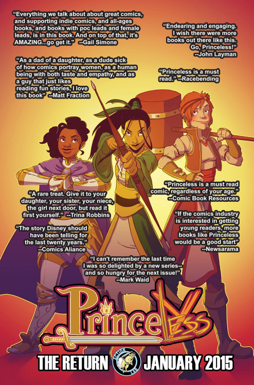 queerhedgehog:jennlikesdinosaurs:princelesscomic:HOW TO SUPPORT PRINCELESS:Princeless is relaunching