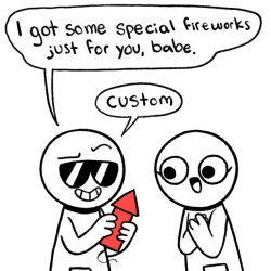 icecreamsandwichcomics:  I wonder how much custom fireworks actually costs