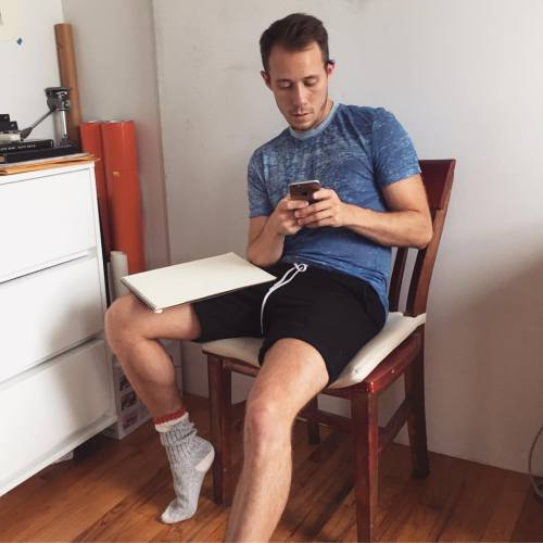 johnmacconnell:When the model is waiting but you’re having a VERY important conversation about speedos!  #me #latergram 📷 by @runsonmt