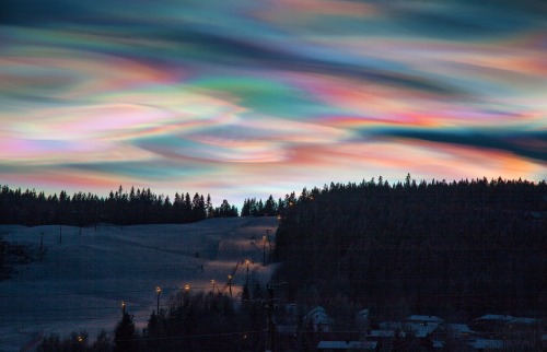 XXX Night-shining clouds in Norway photo