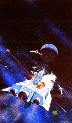 exonauts:  translucentmind:  Sovereign, Paperback Cover // Dean Ellis  #spaceship #battle 