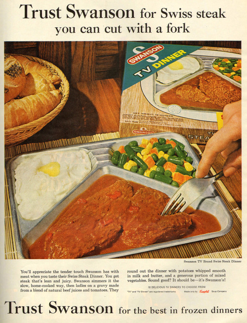 Swanson Frozen Dinners - 1962Swiss Steak