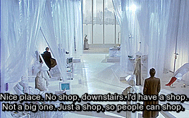 scriptscribbles:  –“Doctor, the little shop. They always make you go through