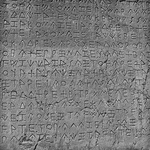 writing-system:The Xanthos ObeliskLycian language400 BCSource